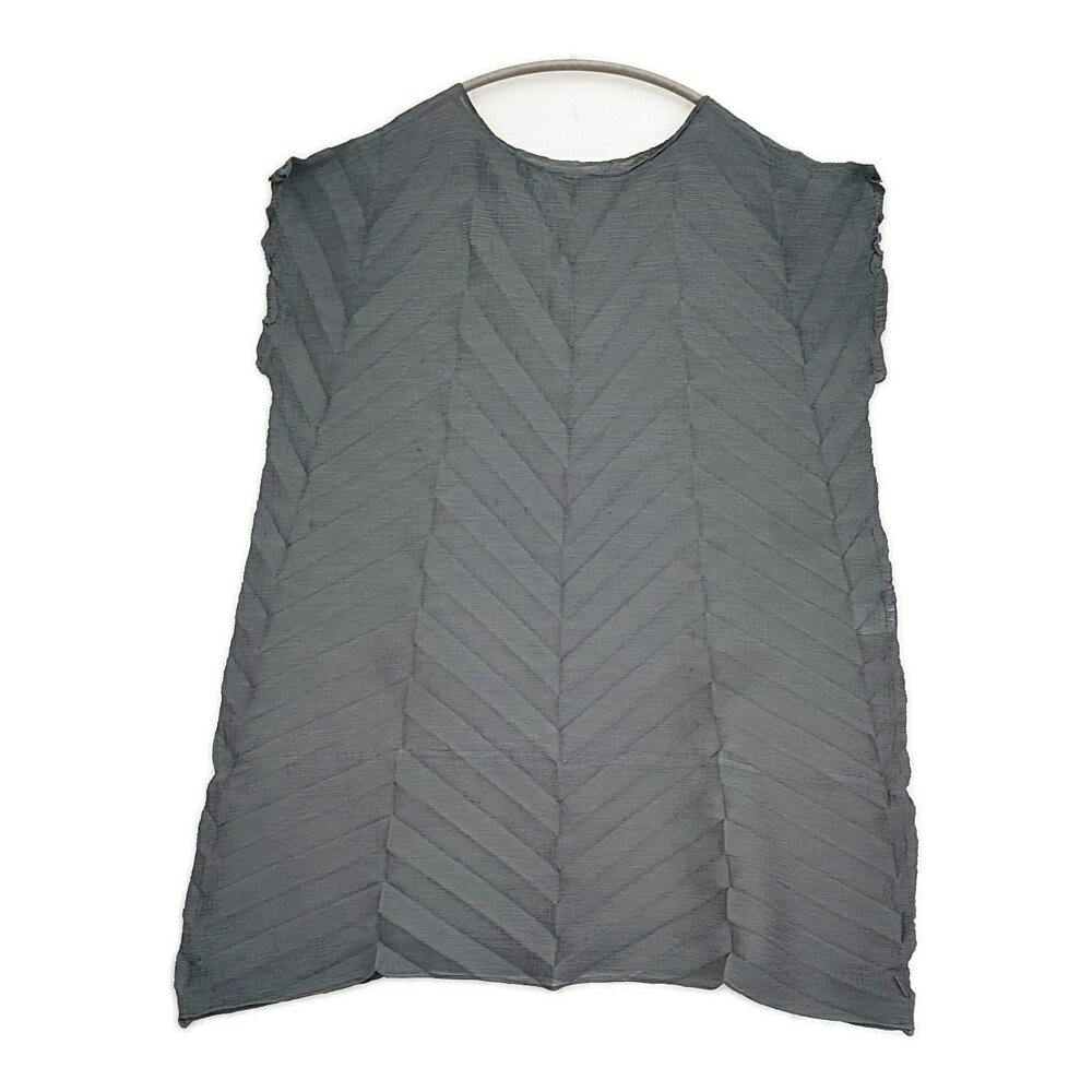 Rakuten - me ISSEY MIYAKE SEE-THROUGH CREPE スターシースルークレープ MI52FT563 チュニック 25SS Cグレー レディース ミー イッセイミヤケ【中古】6-0407S