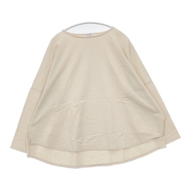 manon BASQUE WIDE TEE 定価9900円 mnn-spc-023 長袖Tシャツ カットソー ロンT ベージュ レディース マノン6-0409M