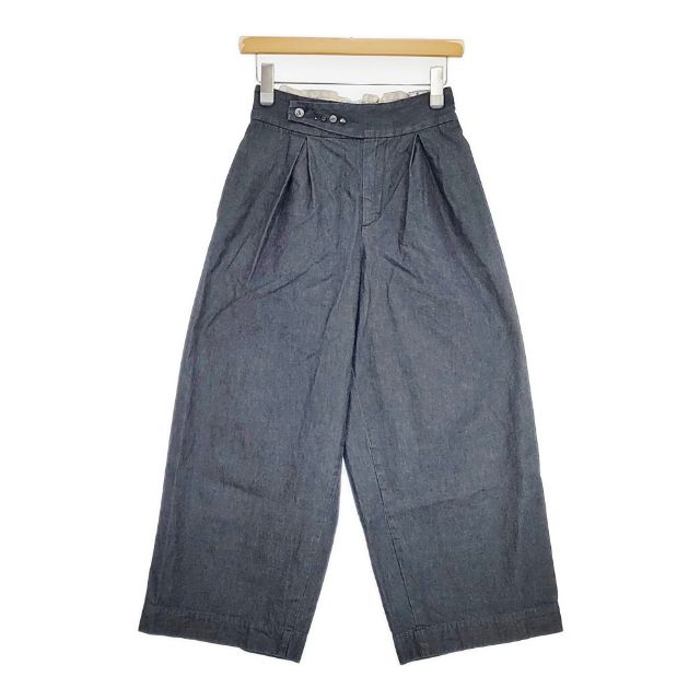 Pal 039 las Palace 日本製 コットン イージー デニムパンツ ネイビー レディース パラスパレス【中古】6-0409G
