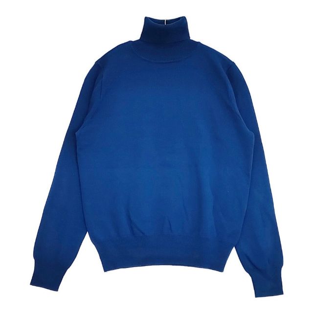 Sunny clouds 重宝ニットタートルの会 コットン サイズL セーター ニット ブルー レディース サニークラウズ【中古】6-0409M