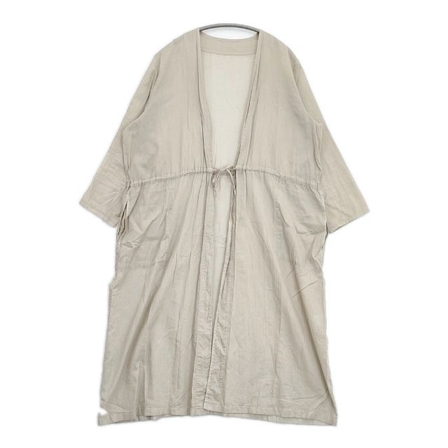 【美品】evam eva エヴァムエヴァ　コットン　コート　ベージュ スプリング 282516-01.jpg