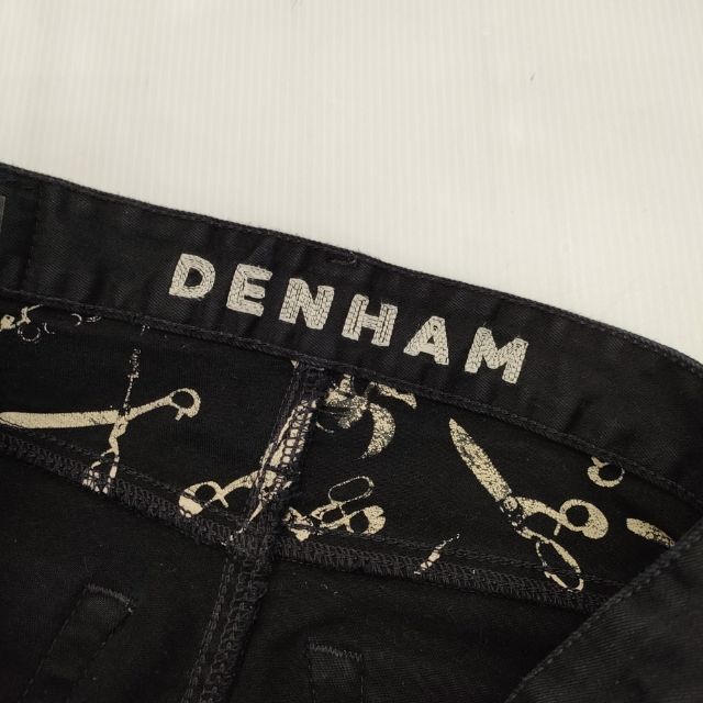 DENHAM スキニーパンツ 01-15-08-11-038 RAZOR FBL SLIM FIT 5ポケット デニムパンツ ブラック メンズ デンハム【中古】5-1225G