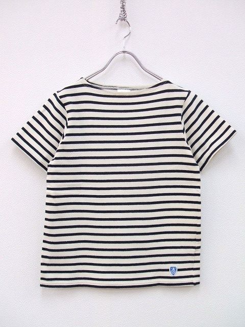 ORCIVAL ボーダー カットソー サイズ2 半袖Tシャツ アイボリー ネイビー レディース オーシバル オーチバル【中古】2-0411S