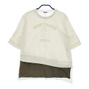 UNDERCOVER Sue UNDERCOVER スラッシュレイヤード半袖スウェット NIGHTMARE 半袖Tシャツ カットソー オフホワイト レディース アンダーカバー【中古】5-0515S