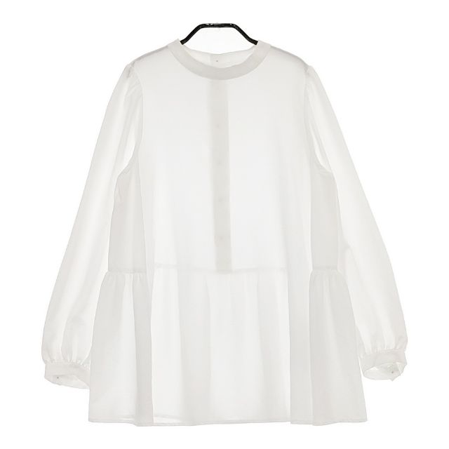 Rakuten - ROPE PICNIC バックティアードブラウス 38 ポリエステルブラウス シャツ ホワイト レディース ロペピクニック【中古】5-0419M
