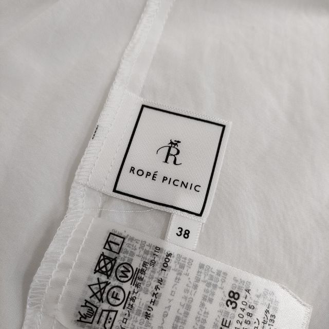 ROPE PICNIC バックティアードブラウス 38 ポリエステルブラウス シャツ ホワイト レディース ロペピクニック【中古】5-0419M auc-gee-jee-10170905 ブランド古着の専門店 ジージー サンプル画像3