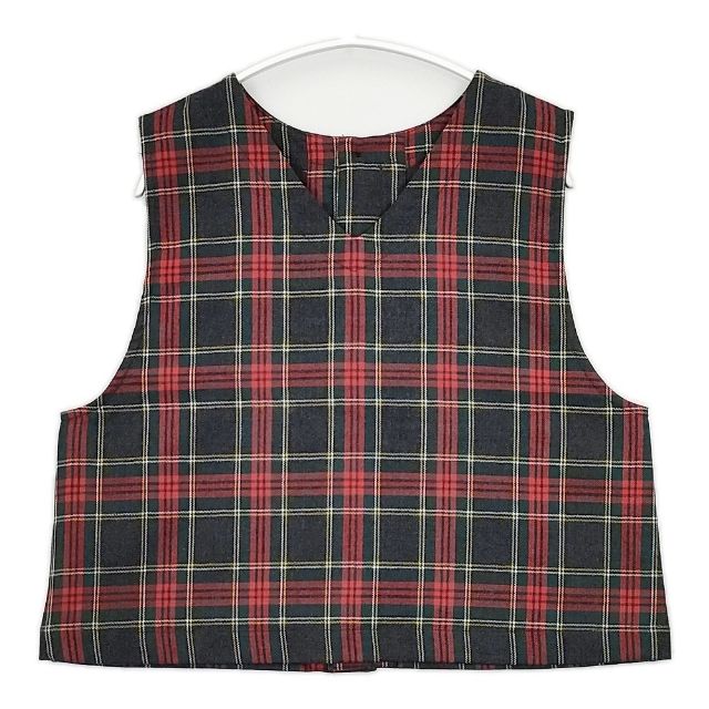 #25226 ハルソラタン　綿100% タータンチェックAラインベスト 25226 ハルソラタン 綿100% タータンチェックAラインベスト