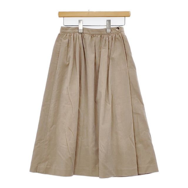 Rakuten - MARGARET HOWELL 578-7232015 COTTON VELVET SKIRT ベルベット スカート ベージュ レディース マーガレットハウエル【中古】5-1225T