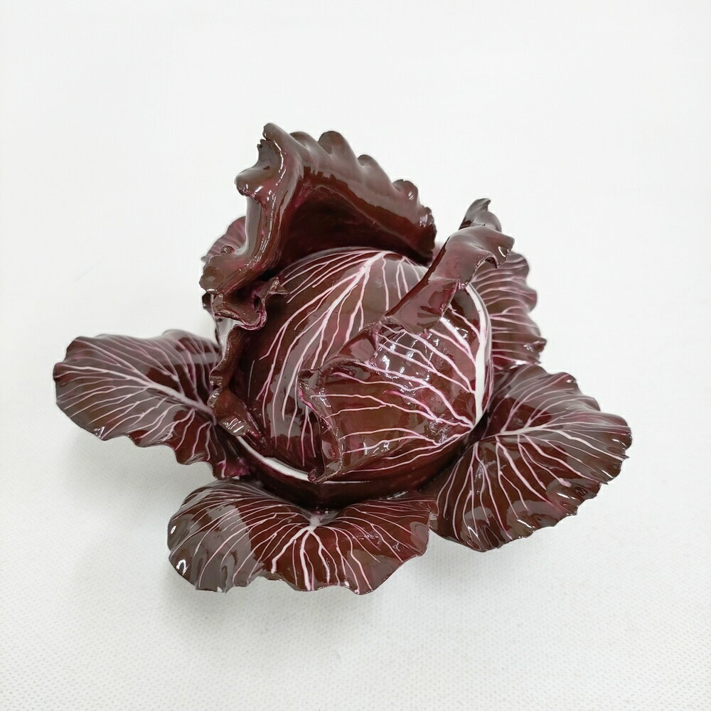 DIDIER GARDILLOU ����٥� PORCELAIN CABBAGE FORM BOX AND COVERS ƫ�� �� �ѡ��ץ����š�5-1228G