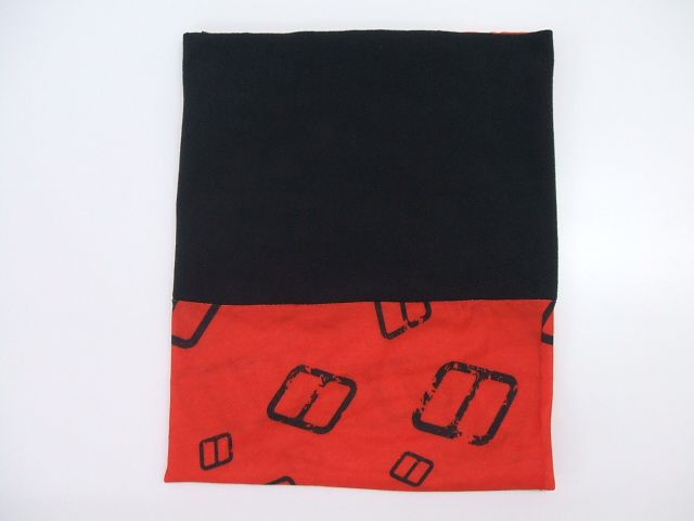 Berghaus soft fleece neck gaiter ネックゲイター ネックウォーマー ブラック レッド メンズ バーグハウス【中古】2-0814A∞