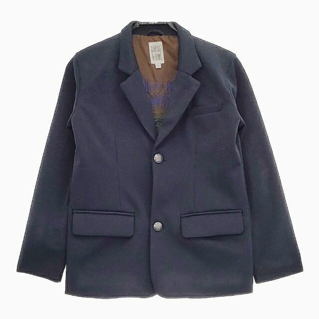 B:MING by BEAMS ポケットチーフ ポンチジャケット ショートパンツ 130cm セットアップ 21AW ネイビー メンズ ビーミングバイビームス【中古】5-0202M