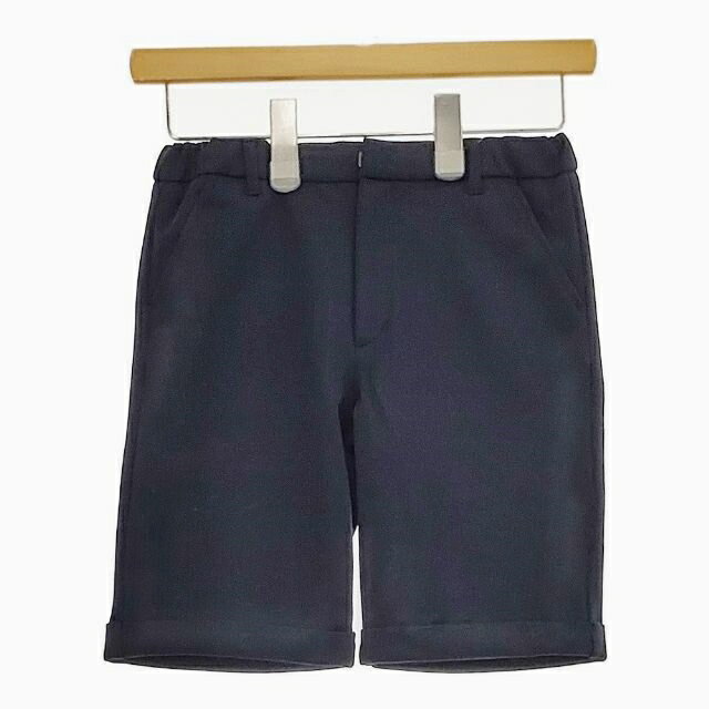 B:MING by BEAMS ポケットチーフ ポンチジャケット ショートパンツ 130cm セットアップ 21AW ネイビー メンズ ビーミングバイビームス【中古】5-0202M