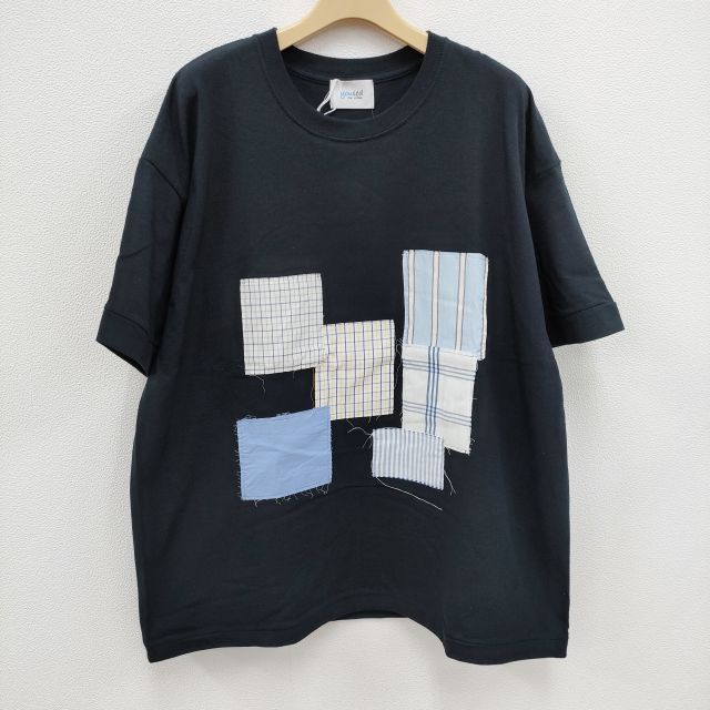 yoused play vintage 新品未使用品 定価7590円 Patchwork Tee(Black) パッチワーク 半袖Tシャツ ブラック メンズ ユーズドプレイヴィンテージ【中古】3-0503S☆#