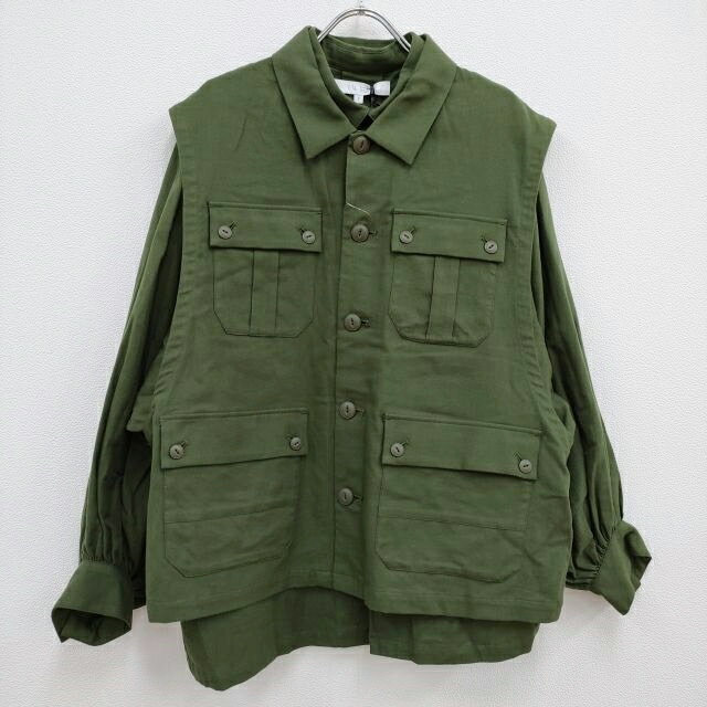 F/CE. Vi LAYERED OG COTTON SHIRT C[hVc 艿39600~ Vc 22AW J[L Y GtV[C[yÁz3-1005T