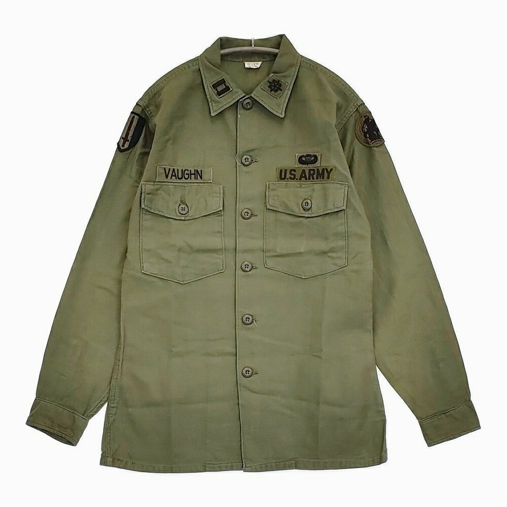 Rakuten - US.ARMY 70's ユーティリティシャツ 70年代 15 1/2 X33 長袖シャツ カーキ メンズ ユーエスアーミー/アメリカ軍【中古】5-0805M