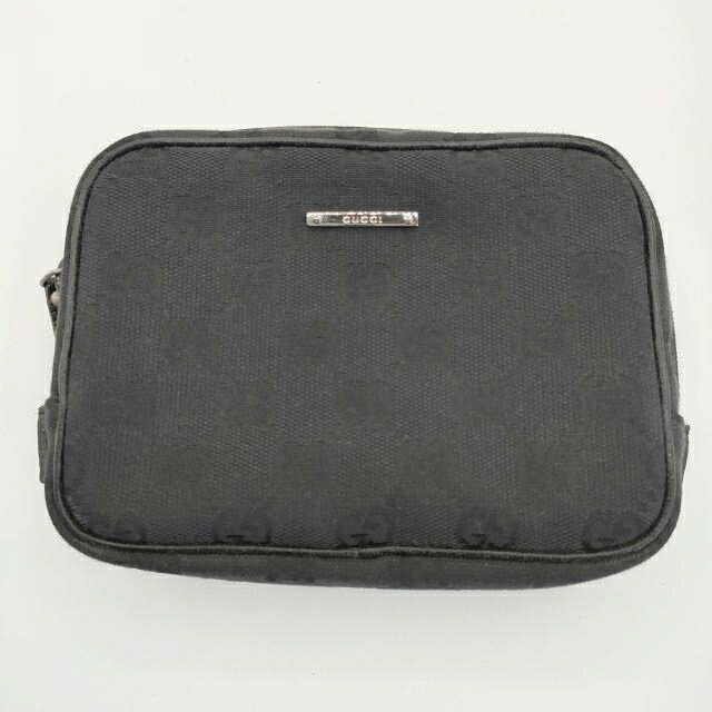 gucci///////////////\' - GUCCI GG柄 小物入れ ポーチ ブラック レディース グッチ【中古】6-0530G
