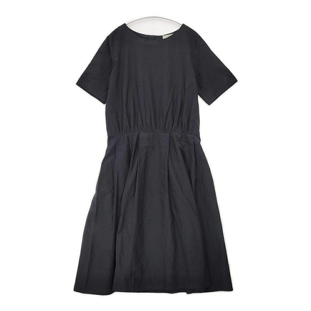 Rakuten - MARGARET HOWELL 578-6158002 シルクコットンバックボタンワンピース 定価63900円 ワンピース ブラック レディース マーガレットハウエル【中古】6-0501S