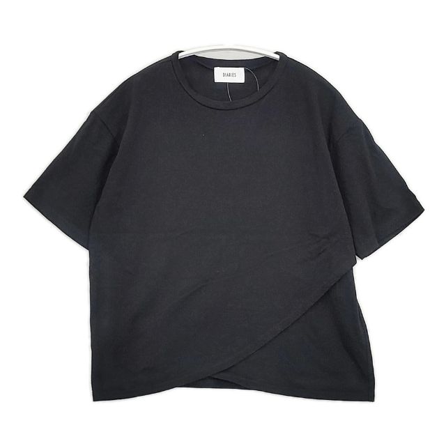 Rakuten - DIARIES KA32516 コットン 日本製 半袖Tシャツ カットソー ブラック レディース ダイアリーズ【中古】6-0430S