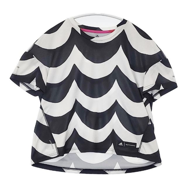 ★希少★  マリメッコ　adidas  Ｔシャツ　ウニッコ柄　ブラック　Ｌ marimekko - adidas アディダス marimekko マリメッコ Tシャツ