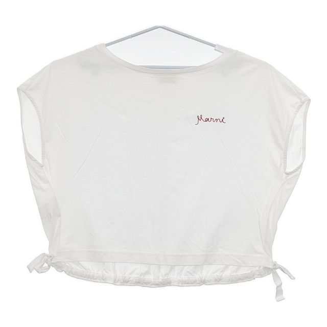 Rakuten - MARNI 刺繍 裾リボン Tシャツ カットソー ホワイト レディース マルニ【中古】6-0425S