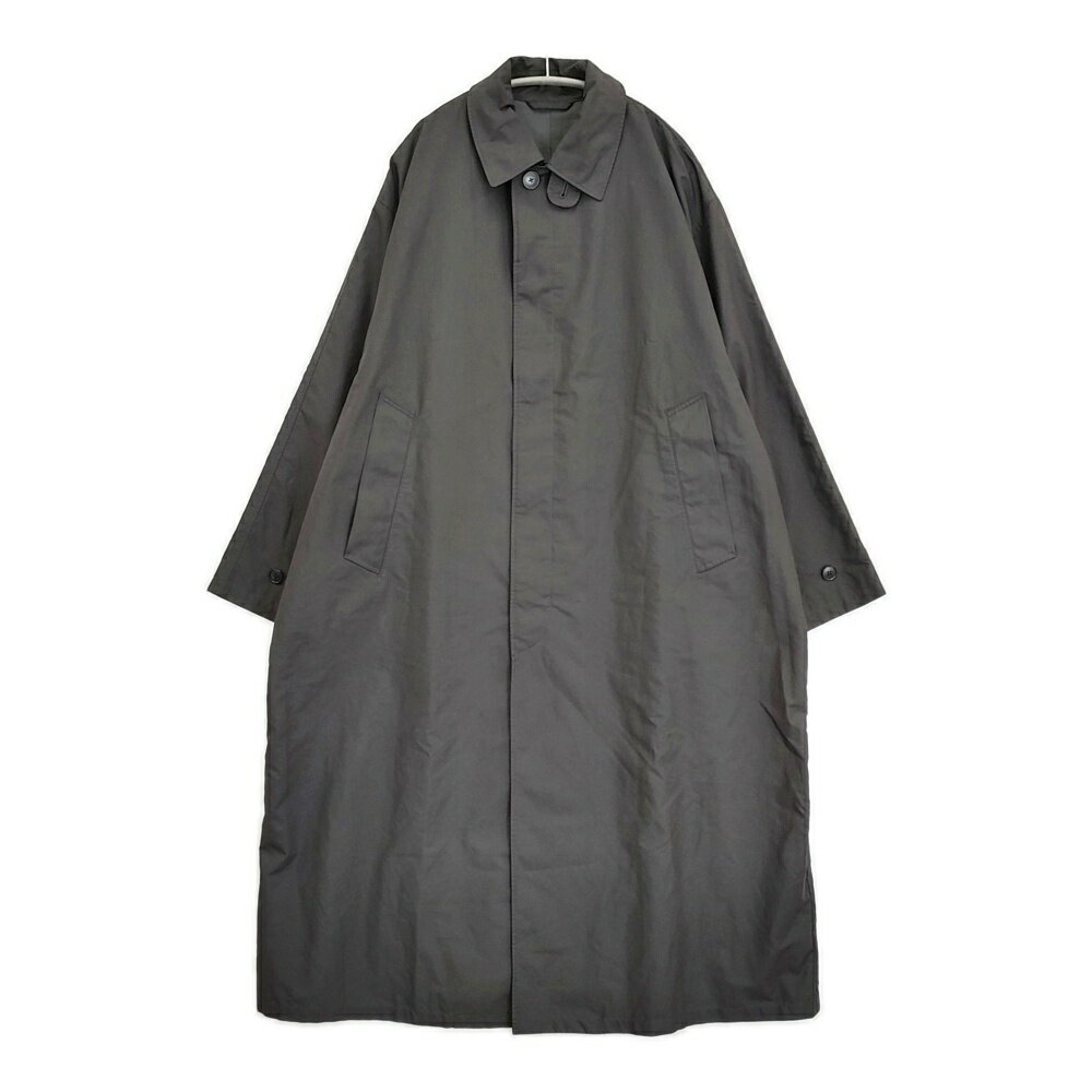 Rakuten - Steven Alan ベリーマエックスオーバー バルマカーンコート サイズL 定価47300円 ステンカラーコート ブラック メンズ スティーブンアラン【中古】6-0320M