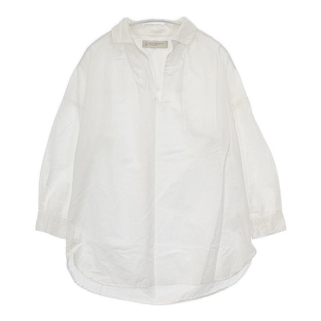 Rakuten - BEAUTY&YOUTH UNITED ARROWS コットンリネン プルオーバー ブラウス シャツ ホワイト レディース ビューティアンドユース【中古】6-0323M
