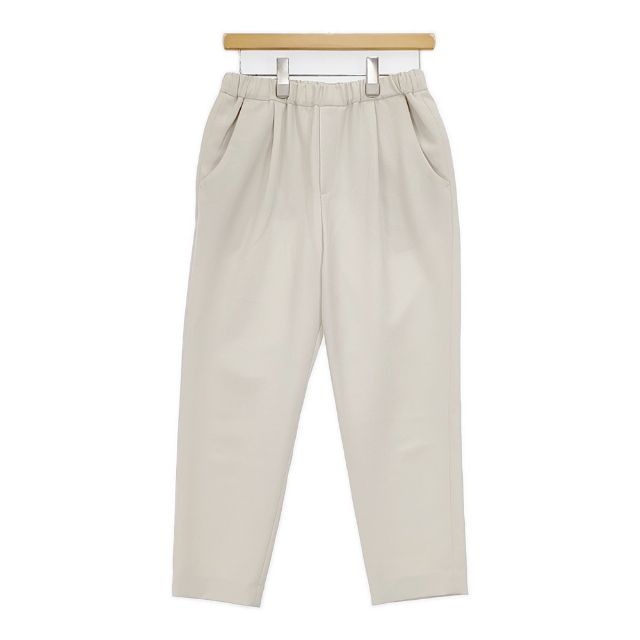 Morris&Sons 1タック イージーパンツ bigpoc23s1 ポリエステルストレッチ パンツ オフホワイト レディース モリスアンドサンズ6-0323M