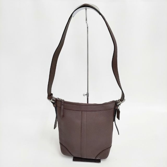 COACH - COACH 肩掛け レザー ショルダーバッグ ブラウン レディース コーチ【中古】6-0318G