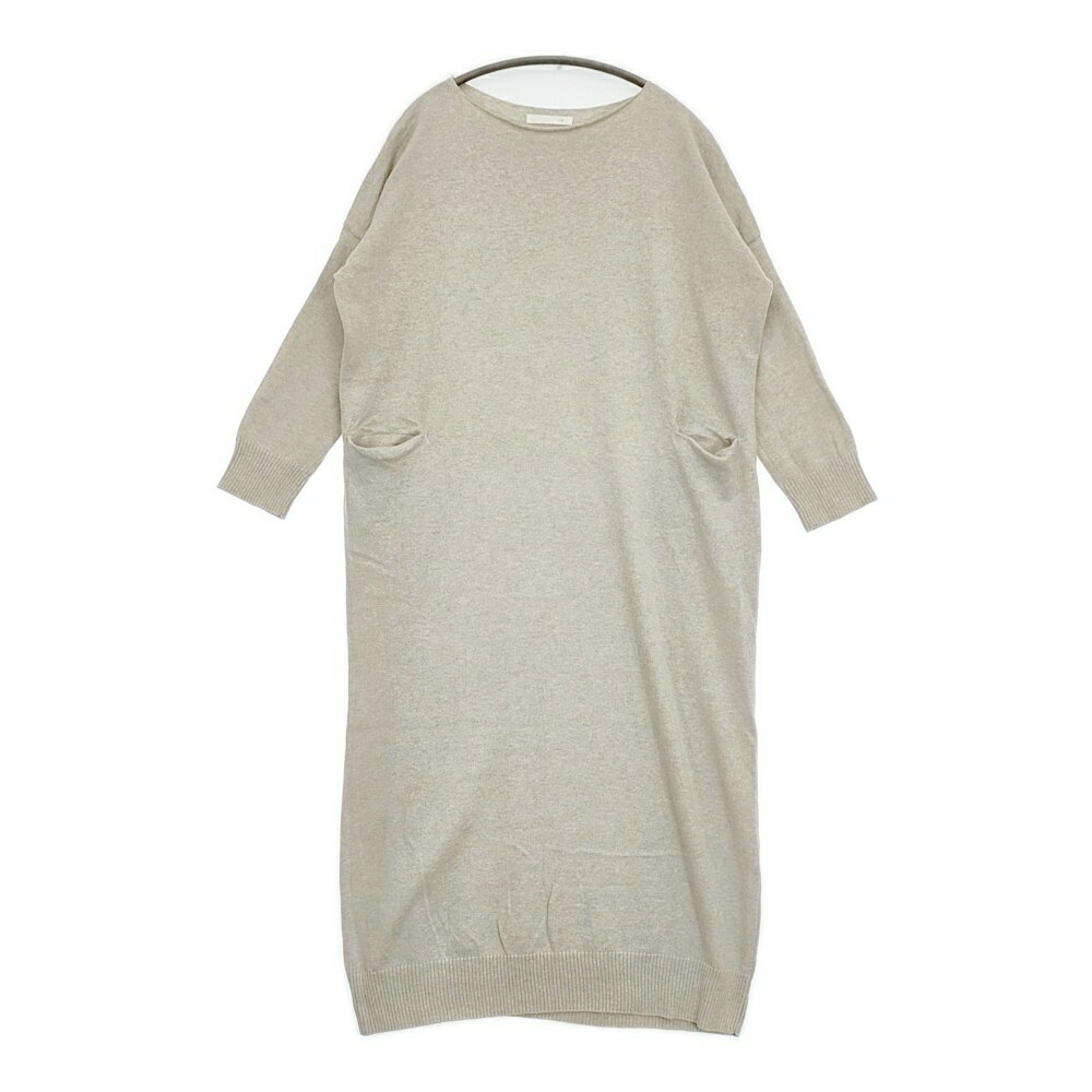Rakuten - vie evam eva recycled cotton OP コットンニット V201K908 定価24000円 ワンピース ライトグレー レディース ヴィー エヴァムエヴァ【中古】6-0317M