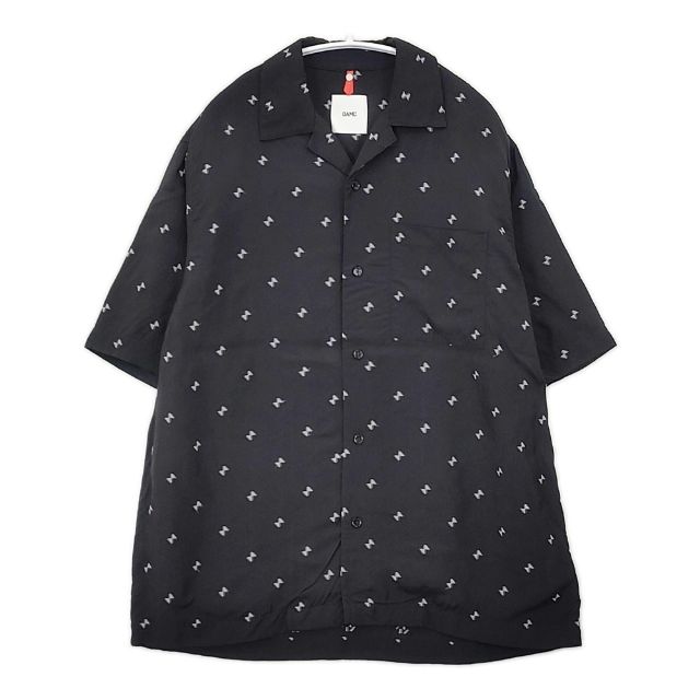 OAMC 3520700035 Rayon Whole Pattern Shortsleeve Shirt 半袖シャツ ブラック メンズ オーエーエムシー6-0601S