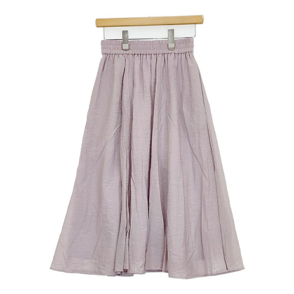 suadeo スアデオ ギャザーボリュームスカート 24SS07-SK02-N25 定価17600円 ロングスカート ラベンダー レディース【中古】5-0710M