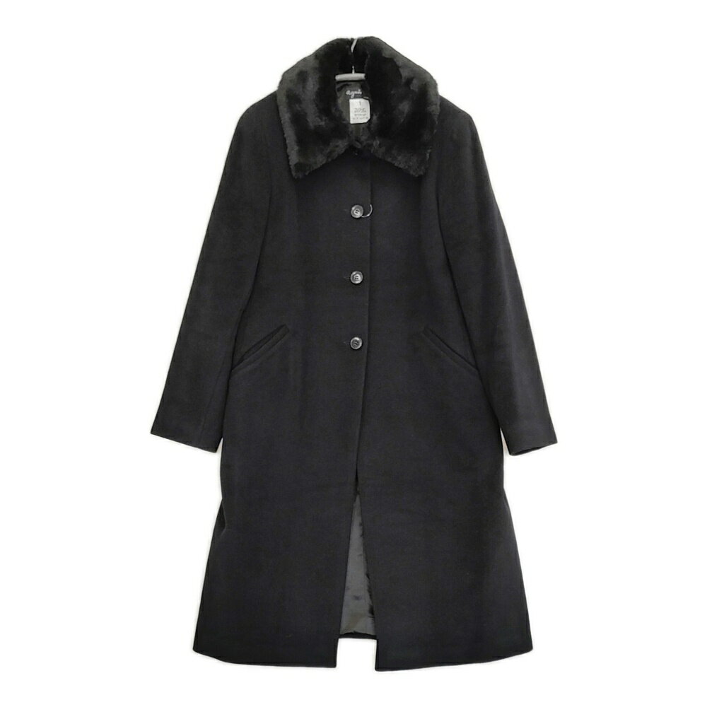 アニエスベー　フランス製　ステンカラーコート　ベルト　黒　コットン　レディース 楽天市場】ステンカラーコート（ブランドアニエスベー）の通販