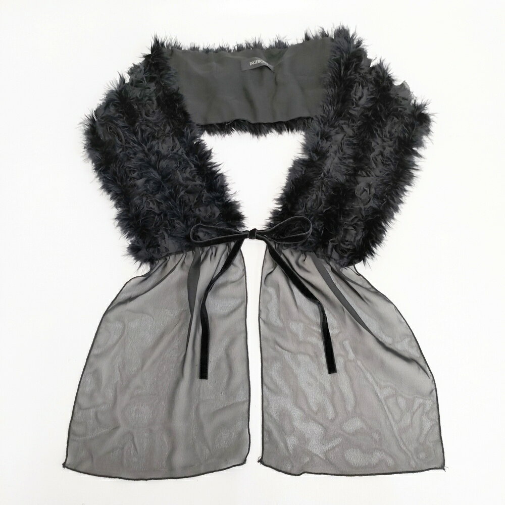 INGEBORG ティペット つけ襟 その他ファッション雑貨 ブラック レディース インゲボルグ【中古】5-1027T