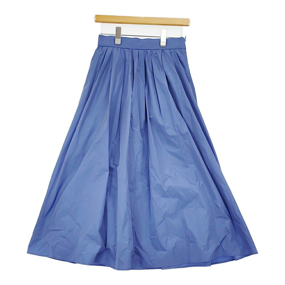 IENA メモリータフタフレアスカート サイズ38 定価20900円 24060900516040 ロングスカート 24AW ブルー レディース イエナ【中古】5-0614M