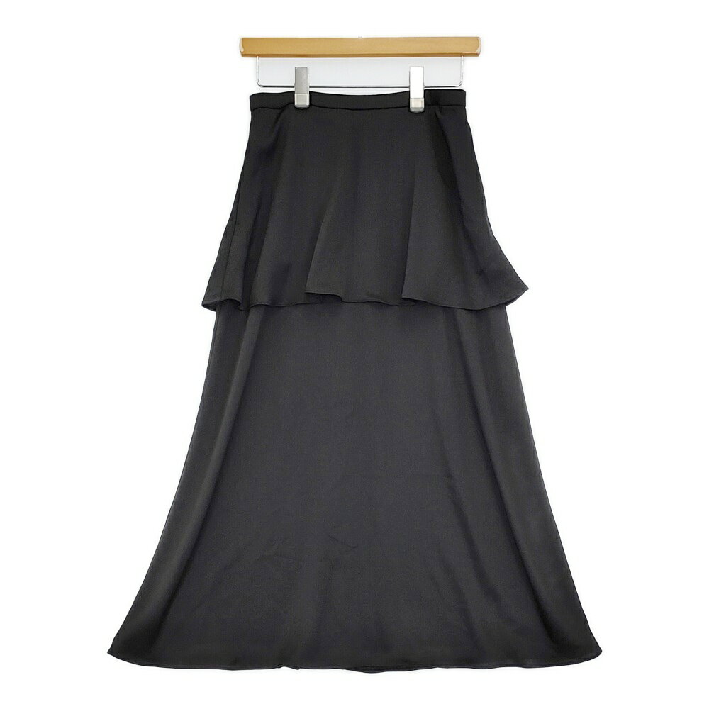 Rakuten - IENA ペプラムティアードスカート サイズ38 定価16500円 24060900816040 ロングスカート 24AW ブラック レディース イエナ【中古】5-0614M