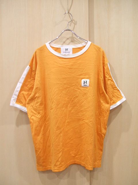 HABANOS HBNS サイズL 半袖Tシャツ オレンジ メンズ ハバノス【中古】0-0611S♪