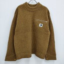 Sacai/Carhartt Carhartt WIP Knit Pullover Detroit 23-03112M 定価93500円 3 ニット ブラウン メンズ サカイ/カーハート【中古】4-0308T♪