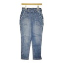 45R/45rpm ツイードデニムストレッチの桃比女 定価40700円 ジーンズ デニムパンツ ブルー レディース フォーティーファイブアールピーエム【中古】5-0224G(4)