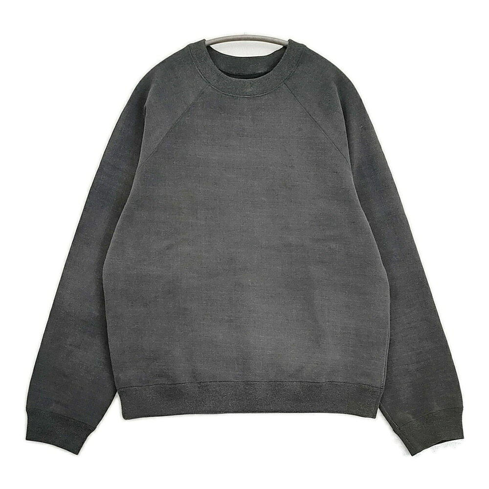MAATEE & SONS SWEAT 定価47300円 MT5303-0813 サイズ2 裏起毛 スウェット 25AW FADE BLACK Cグレー メンズ マーティーアンドサンズ6-0414T