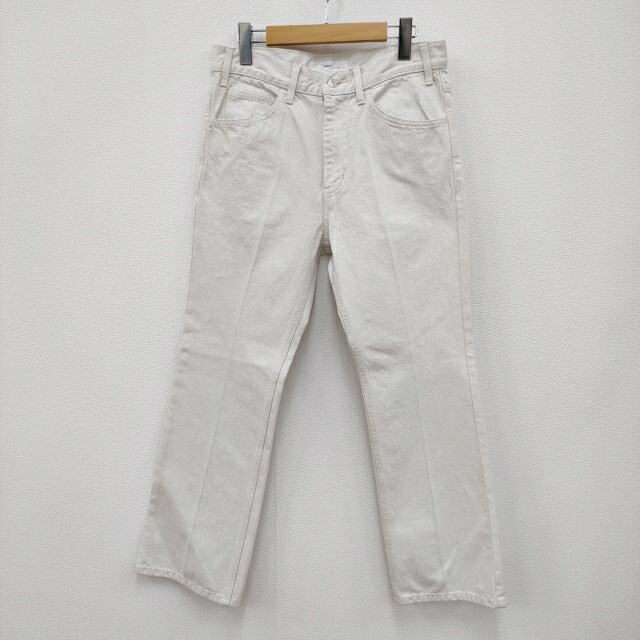 TOGA 新品タグ付 DENIM PANTS 定価29700円 ブーツカット サイズ46 TV22-FF322 デニムパンツ 22AW オフホワイト メンズ トーガ【中古】3-0205G∞