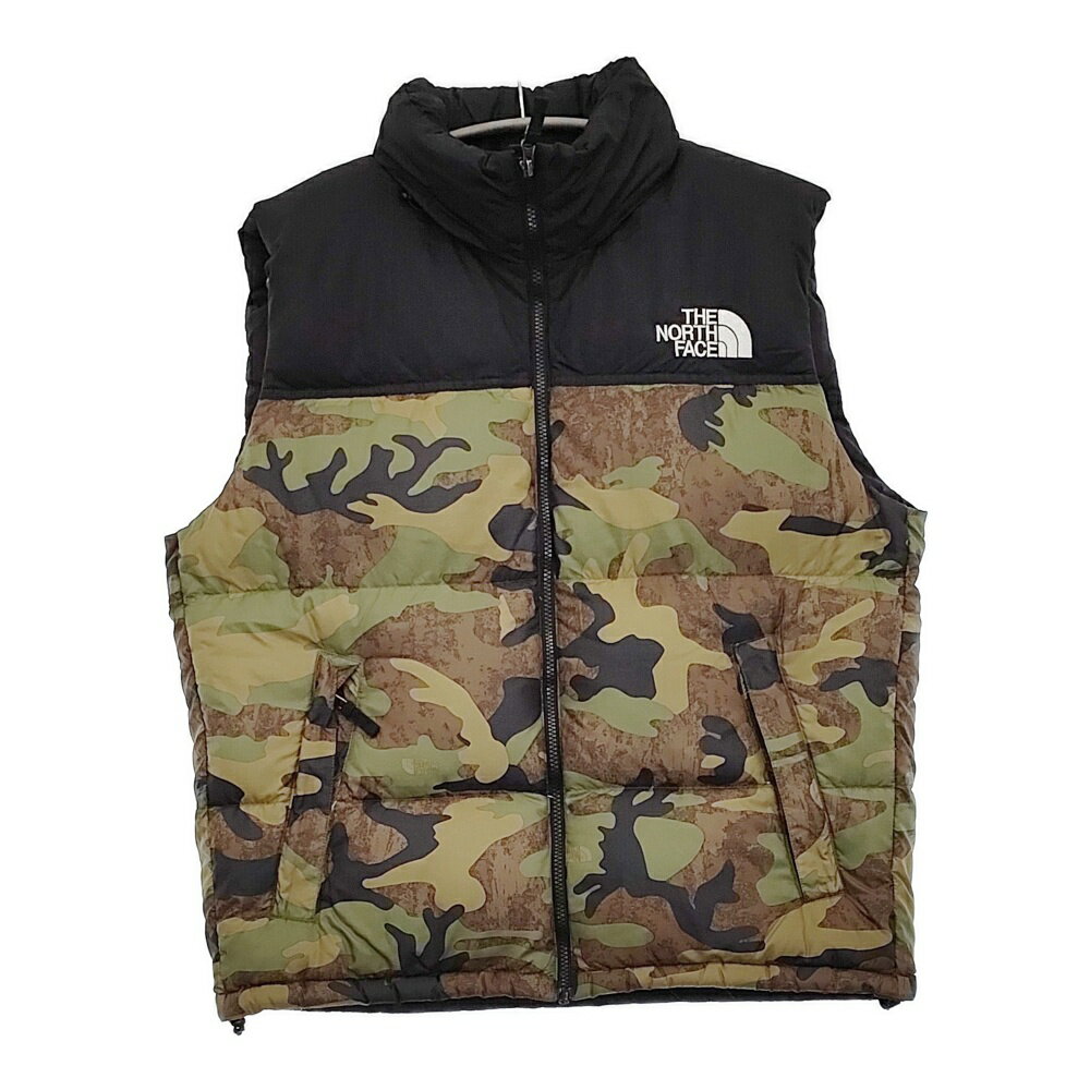 Rakuten - THE NORTH FACE ノベルティーヌプシベスト サイズL 定価31900円 ND92233 ダウンベスト カーキ ブラック メンズ ザノースフェイス【中古】6-0112T