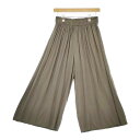 SCOTCLUB レーヨン イージー ガウチョパンツ カーキ レディース スコットクラブ【中古】5-0316M