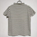 Harriss ボーダー 半袖Tシャツ カットソー カーキ オフホワイト レディース ハリス【中古】4-0808S(4)