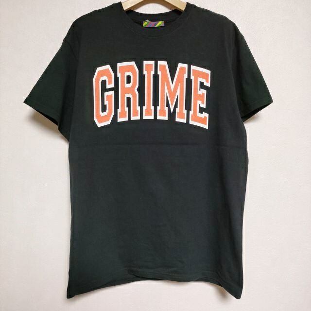 is-ness boniourGRIMEss01 プリント Tシャツ カットソー ブラック メンズ イズネス【中古】3-0607S