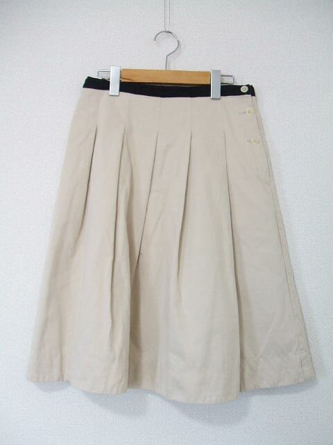 MHL./595-6232509/コットンウール/スカート/アイボリー/エムエイチエル【中古】【レディース】1-0612M