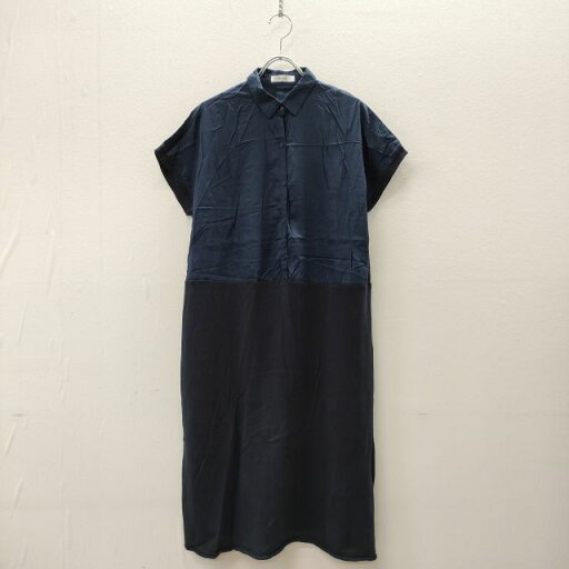 niko and... シャツワンピ ニット切替 ワンピース ネイビー レディース ニコアンド【中古】4-0702S niko and... シャツワンピ ニット切替 ワンピース ネイビー レディース ニコアンド【中古】4-0702S