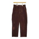 MARGARET HOWELL 578-2242006 WALE CORDUROY TROUSERS 太畝 コーデュロイ パンツ 22AW ブラウン レディース...
