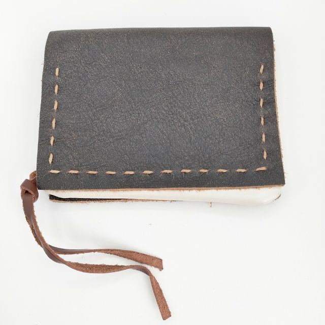 Rakuten - ardem su o 小銭入れあり レザー leather wallet 二つ折り財布 ダークブラウン ホワイト レディース アーデムスーオー【中古】6-0110G