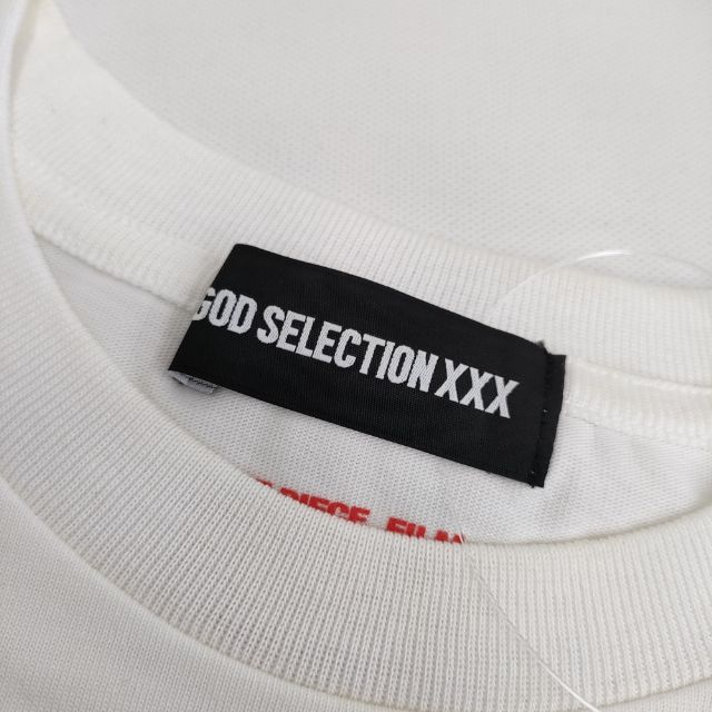 GOD SELECTION XXX ONEPIECE RED コラボ ルフィ 半袖Tシャツ カットソー ホワイト メンズ ゴッドセレクショントリプルエックス【中古】5-0623S