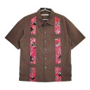 Children of the discordance BANDANA CUBA SHIRTS バンダナキューバシャツ 定価59400円 COTDSH-138 半袖シャツ ブラウン メンズ チルドレンオブザディスコーダンス【中古】5-0623S